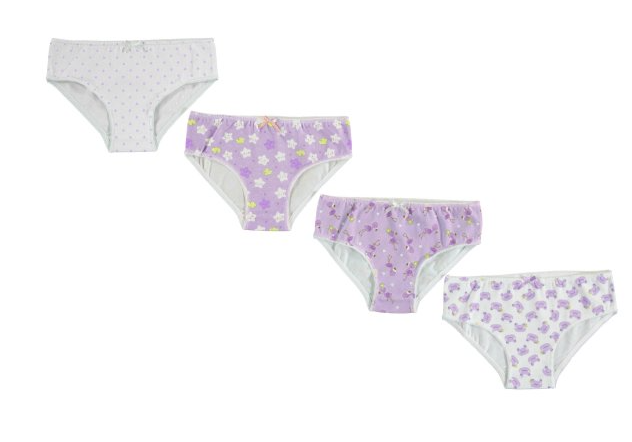 Set 4 Mutandine Lilla