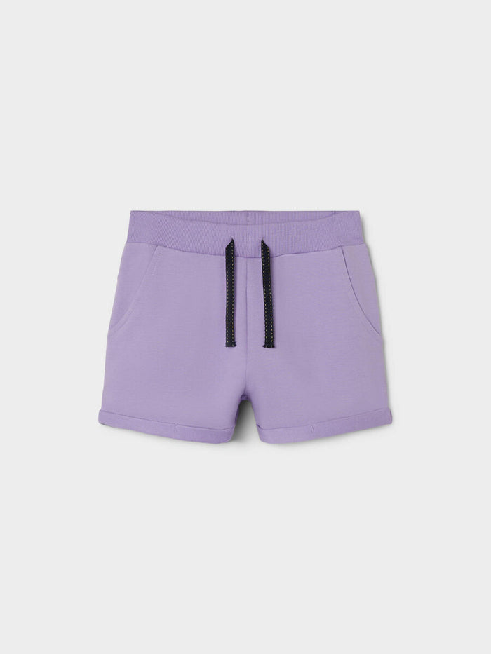 Shorts In Felpa Viola