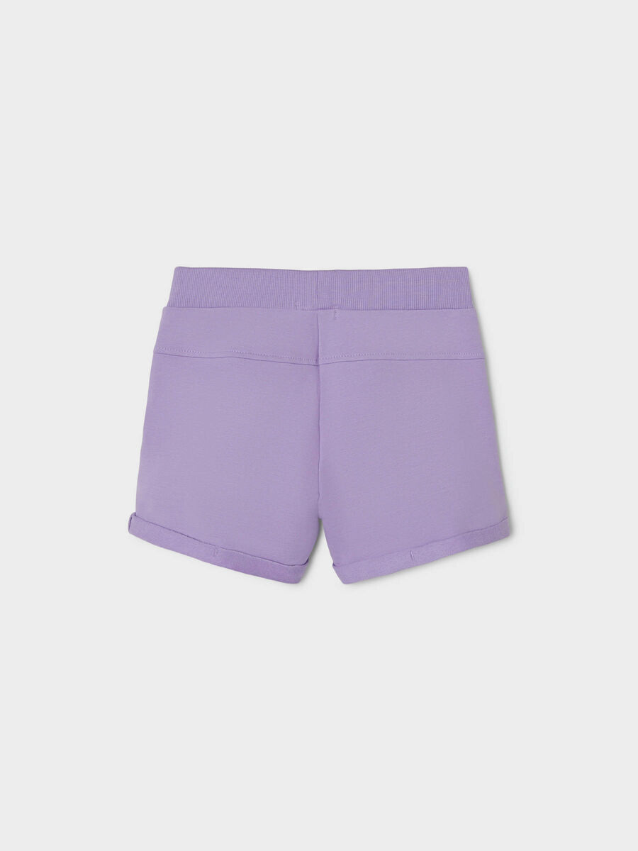 Shorts In Felpa Viola