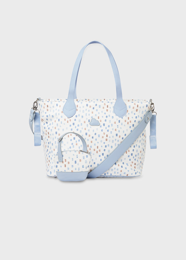 Borsa Stampata Blu