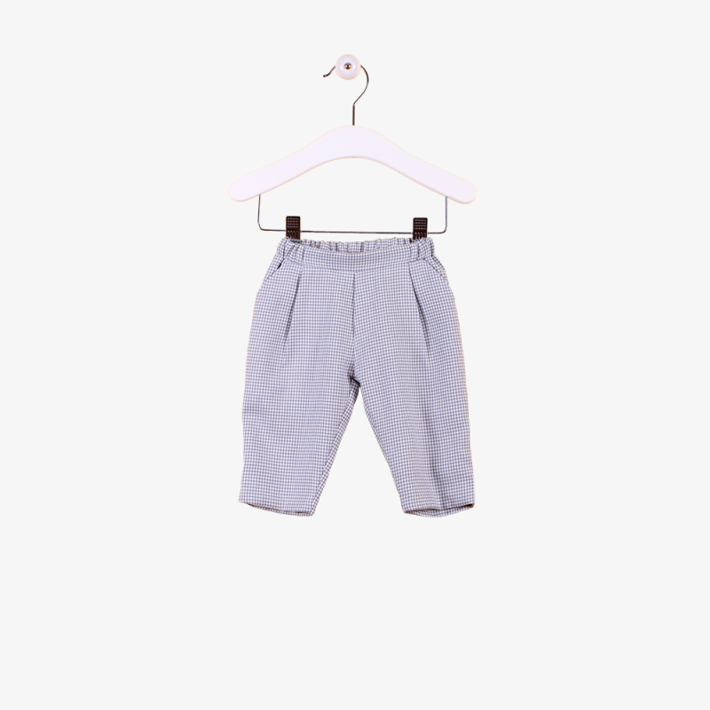 Pantaloni Pied-De-Poul Grigio