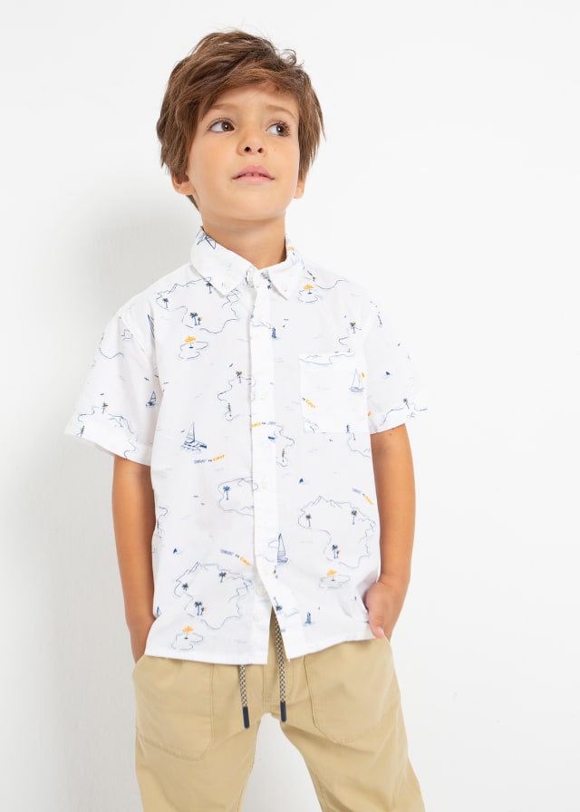 Camicia M/C Stampata Nave
