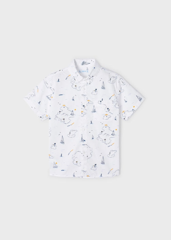 Camicia M/C Stampata Nave