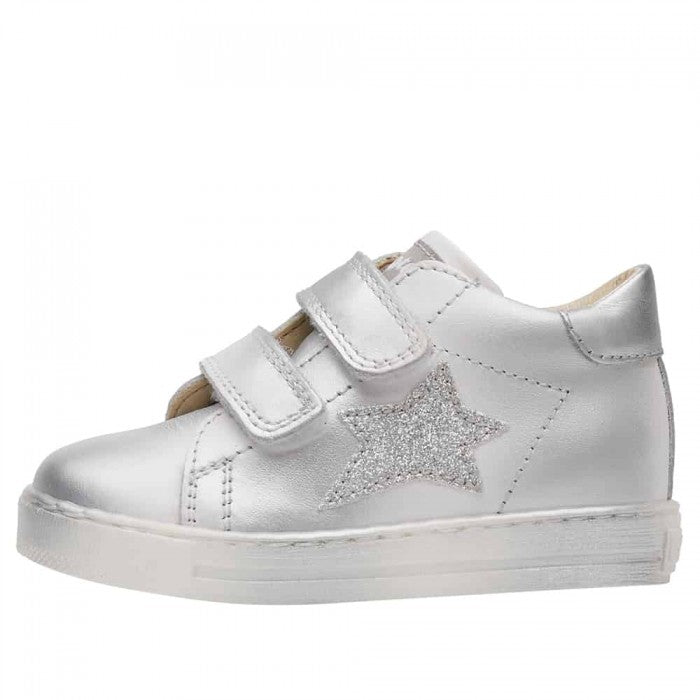 Falcotto Sasha Vl Calf/suede Glitter+squeeze White-Silve