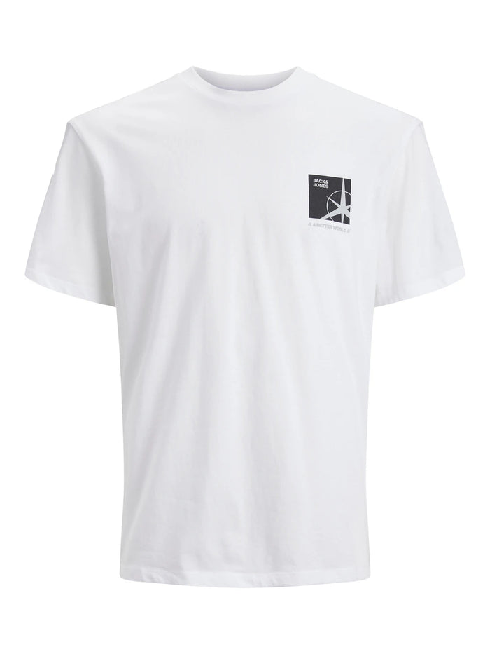T-shirts Bianca Con taschino
