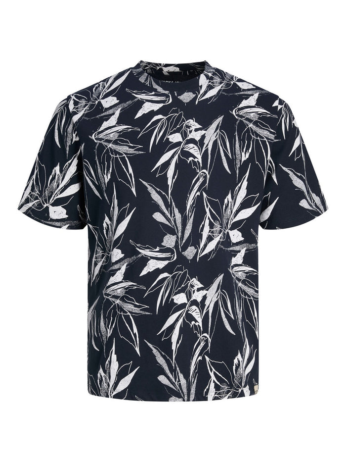 T-Shirt Con Stampa Blu