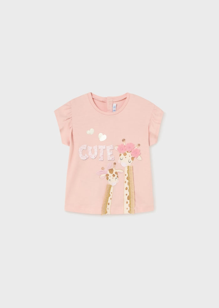 Maglietta M/C Giraffe col .Beige