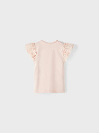 Top Con Volant Lime Cream
