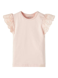 Top Con Volant Lime Cream