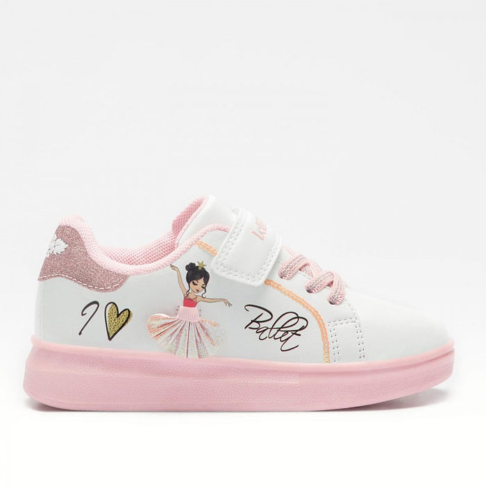 Sneakers Mille Stelle Bainco/Rosa