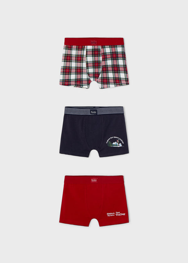 Set 3 boxer Rosso