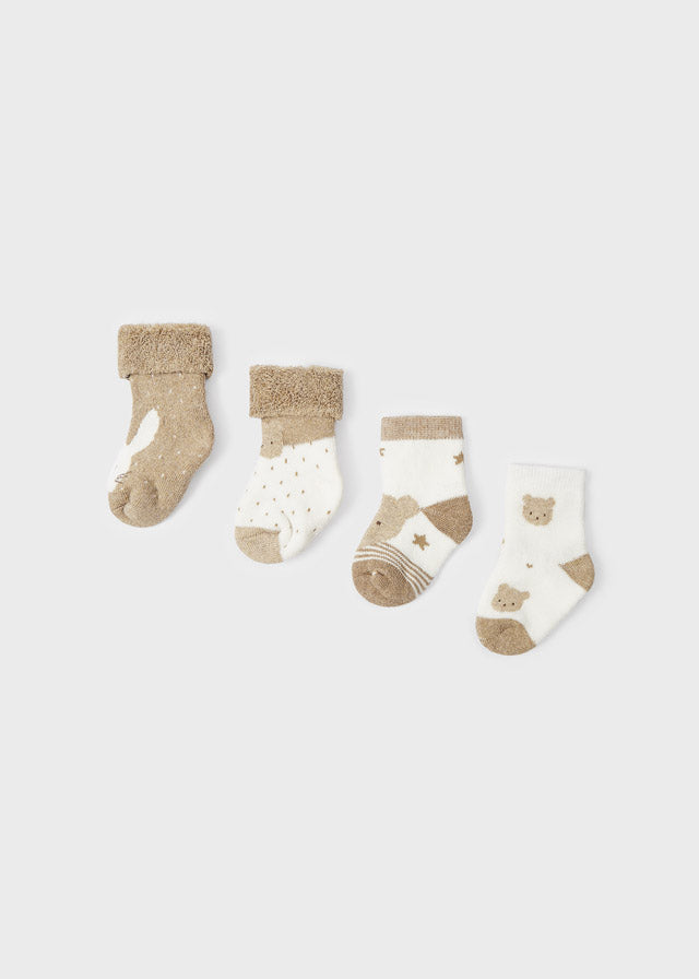 Set 4 Calze Beige