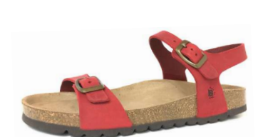 Sandalo 2 Fibbie Rosso